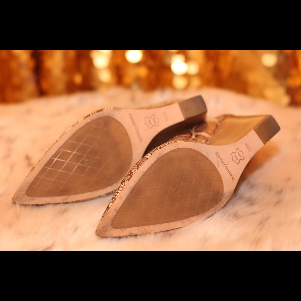 Donald J. Pliner Snakeskin Wedges - Picture 5 of 5